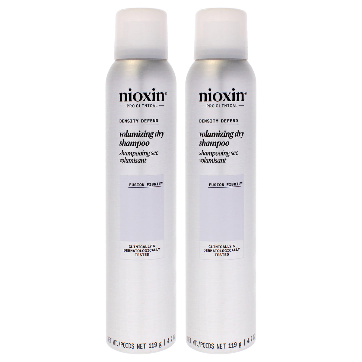 Density Defend Volumizing Dry Shampoo by Nioxin for Unisex - 4.2 oz Dry Shampoo - Pack of 2