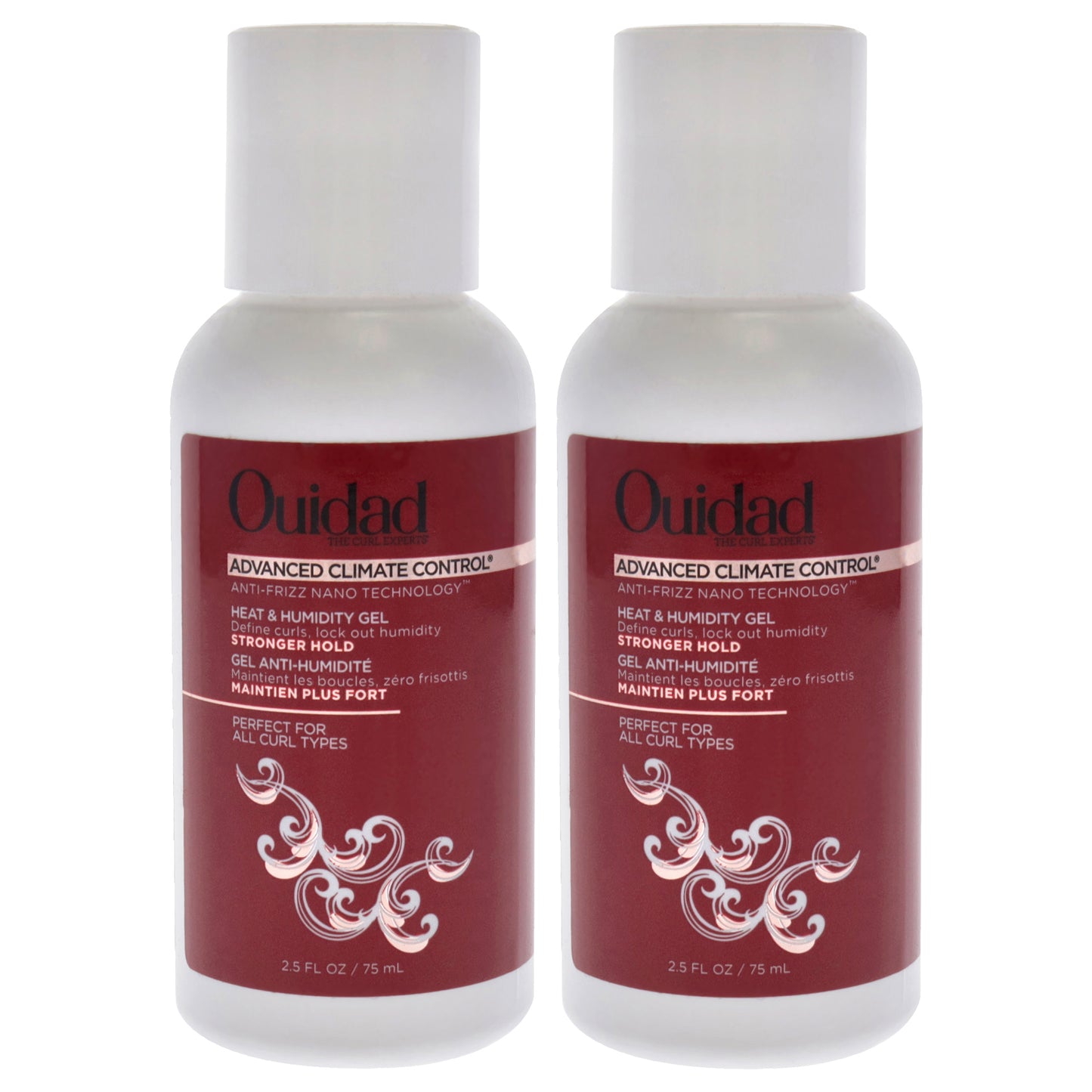 Advanced Climate Control Heat and Humidity Gel - Stronger Hold - Pack of 2 2.5 oz Gel