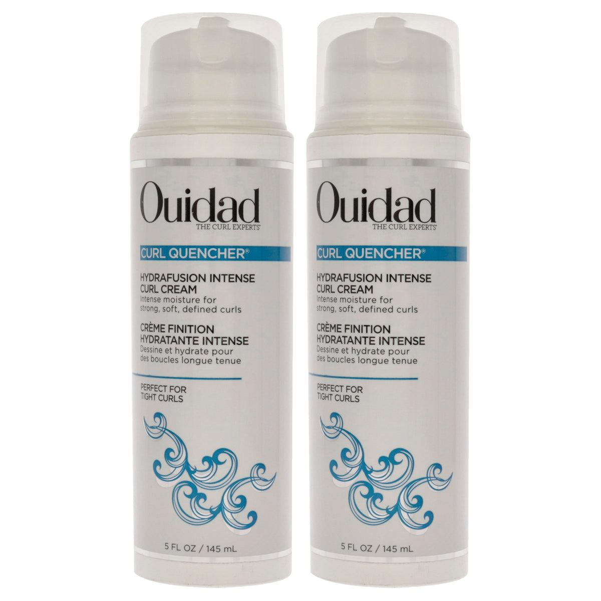 Curl Quencher Hydrafusion Intense Curl Cream by Ouidad for Unisex - 5 oz Cream - Pack of 2