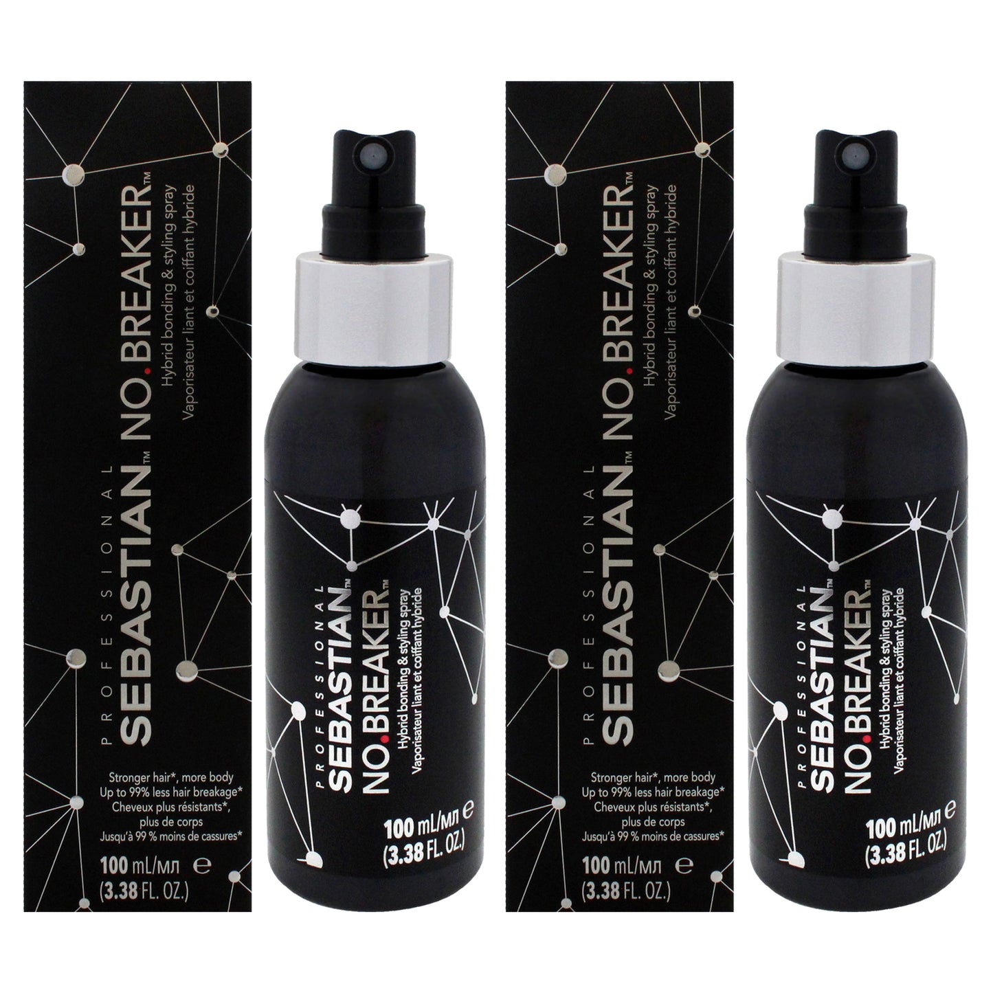 No Breaker Leave-In Bonding Spray - Pack of 2 3.3 oz Hair Spray