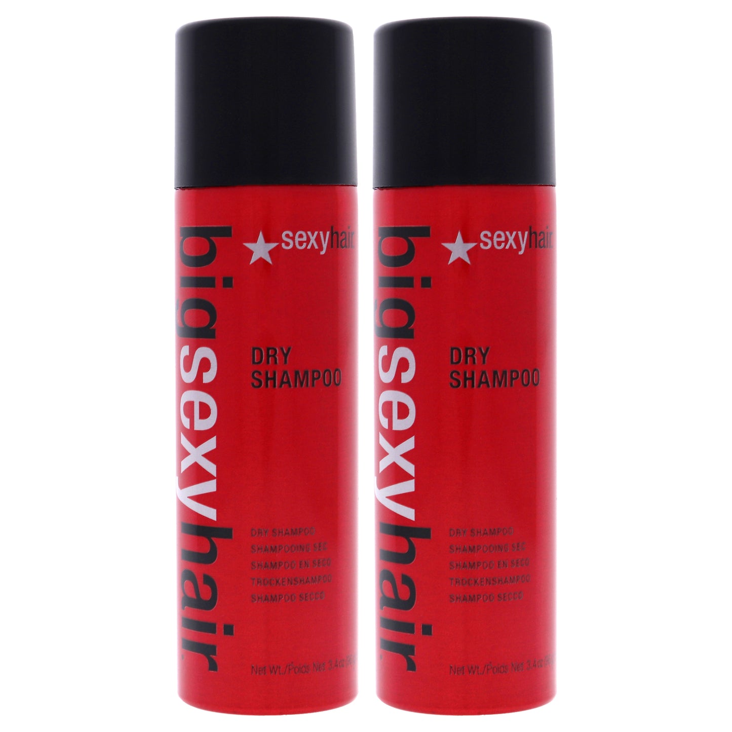 Big Sexy Hair Dry Shampoo by Sexy Hair for Unisex - 3.4 oz Dry Shampoo - Pack of 2