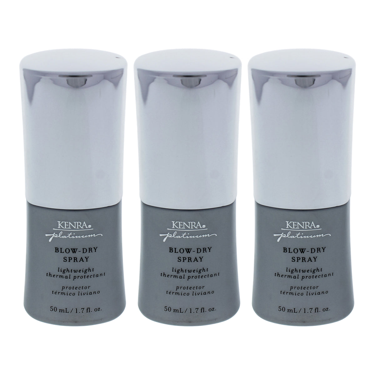 Platinum Blow Dry Spray by Kenra for Unisex - 1.7 oz Dry Spray - Pack of 3