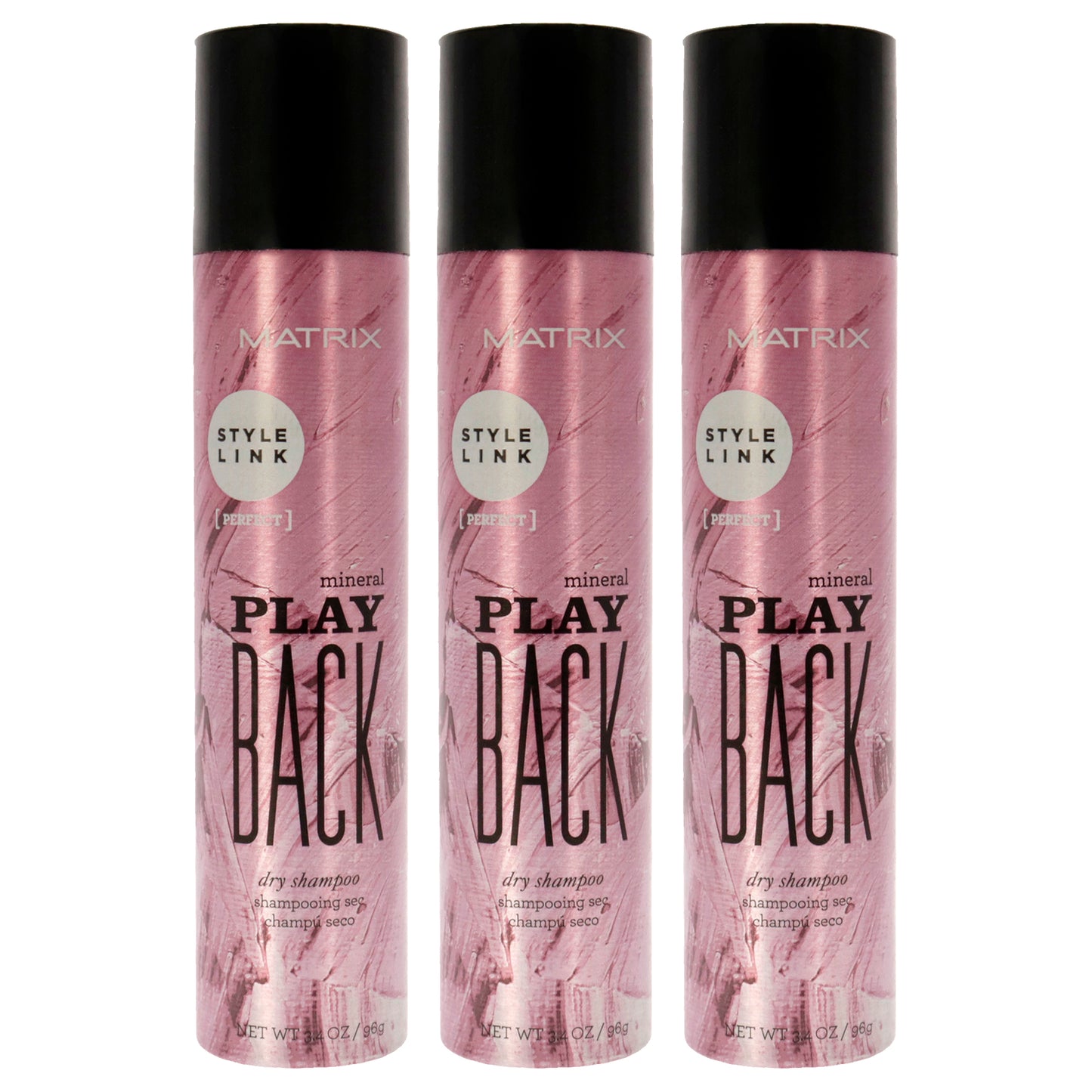 Style Link Mineral Play Back Dry Shampoo - Pack of 3 3.4 oz Dry Shampoo
