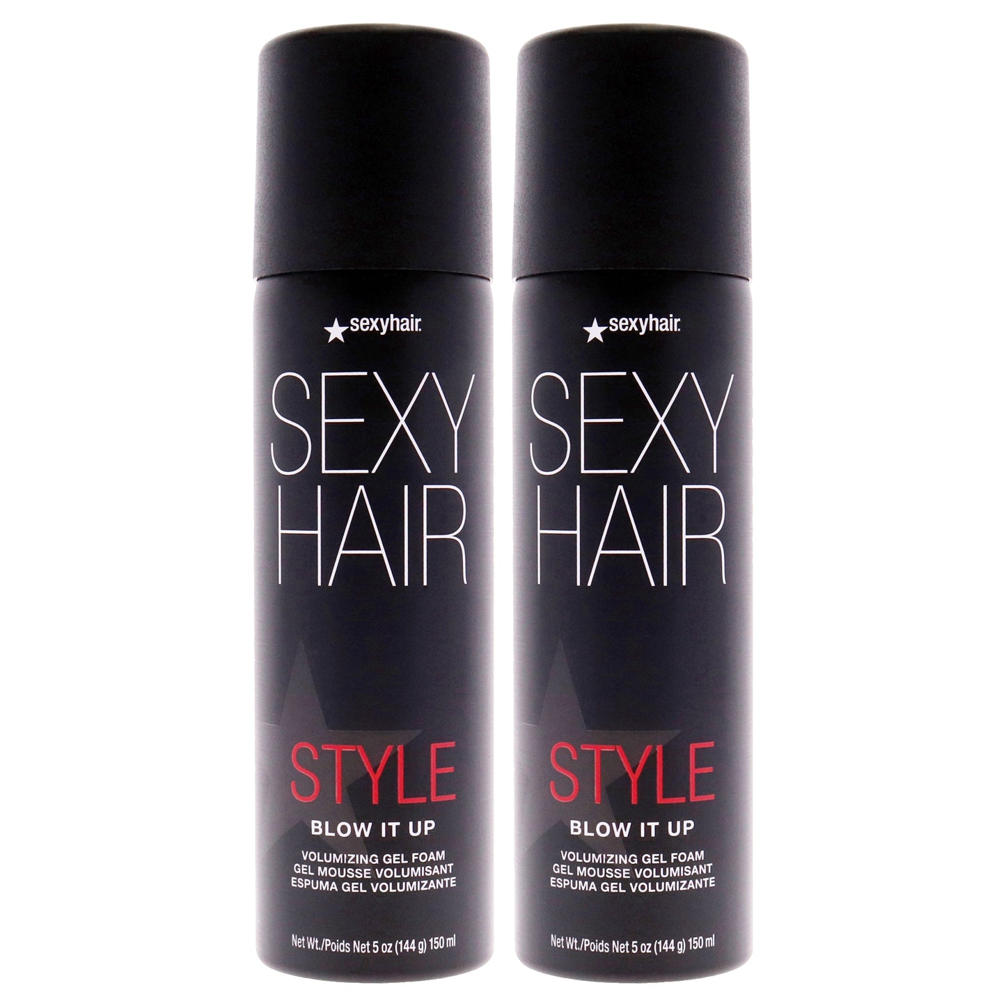 Style Sexy Hair Blow It Up Volumizing Gel Foam by Sexy Hair for Unisex - 5 oz Gel - Pack of 2
