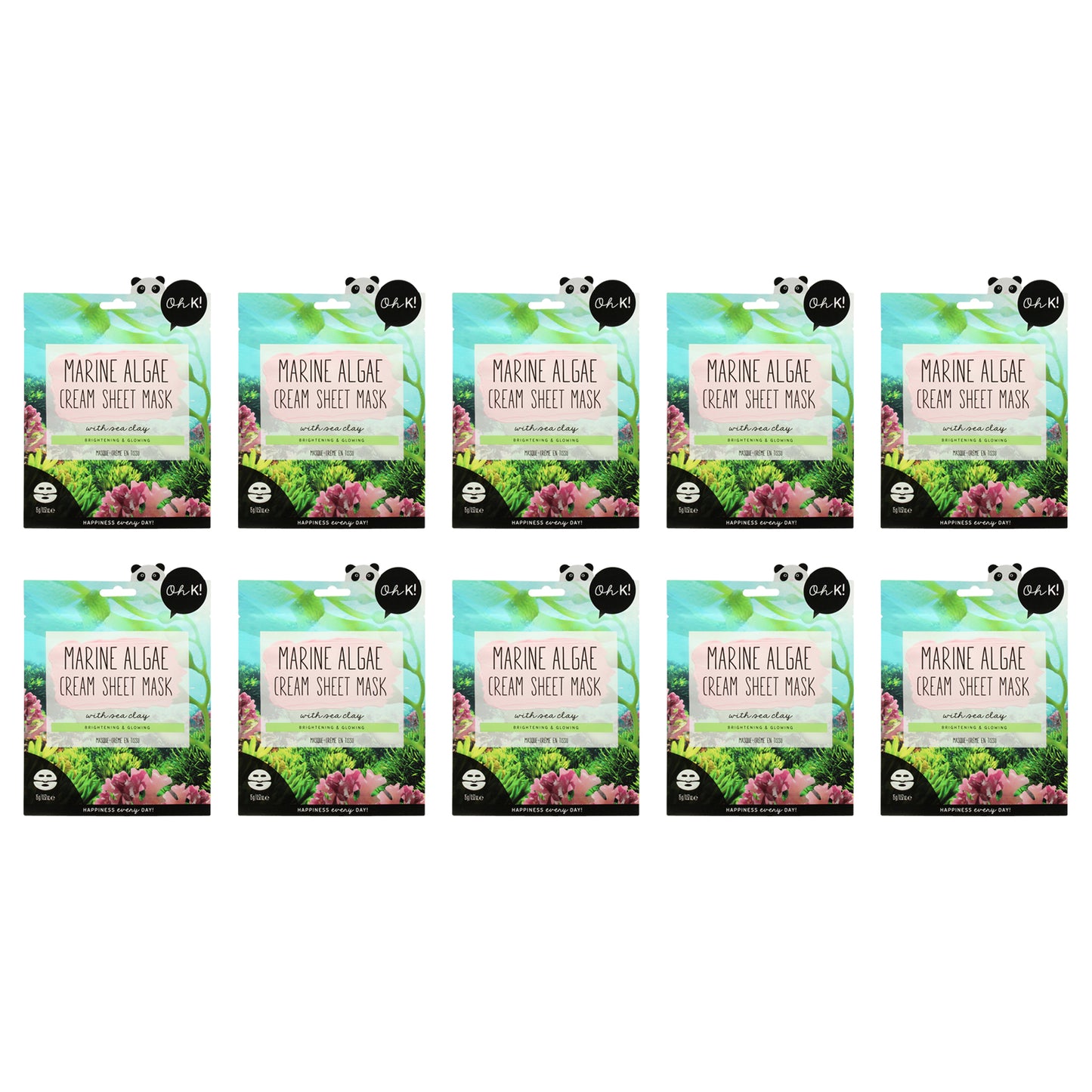 Cream Sheet Mask - Pack of 10 1 Pc Mask