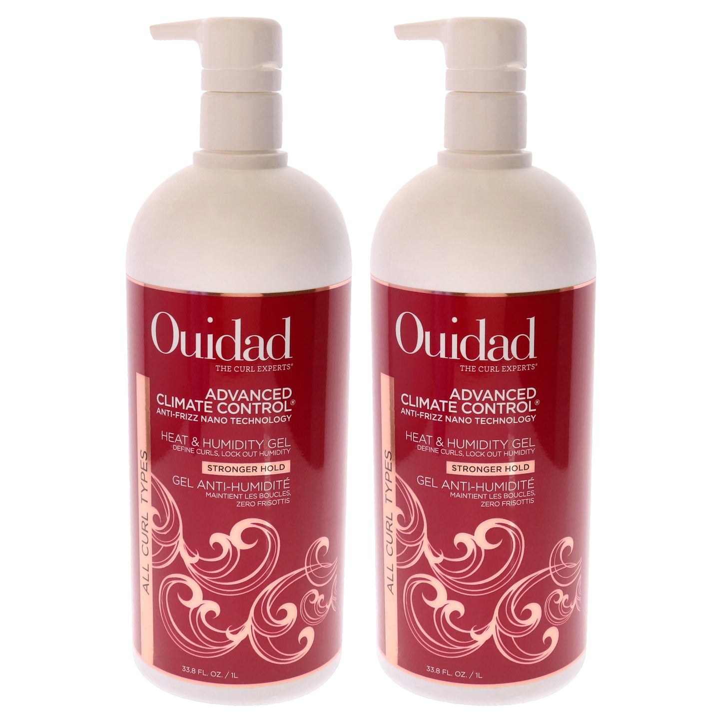 Advanced Climate Control Heat and Humidity Gel - Strong Hold - Pack of 2 33.8 oz Gel