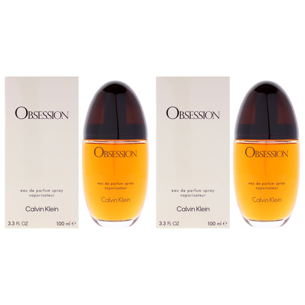Obsession by Calvin Klein for Women - 3.4 oz EDP Spray - Pack of 2