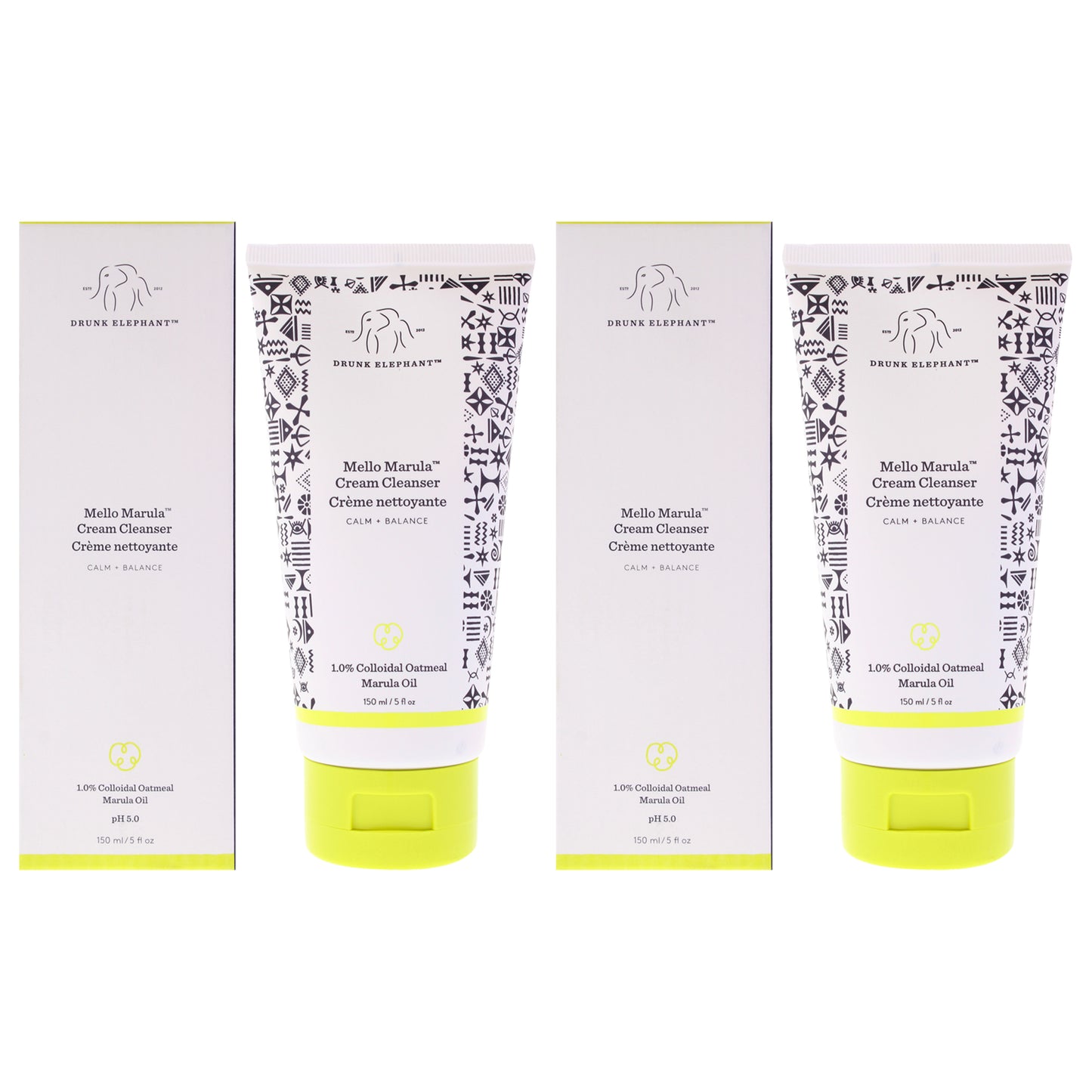 Mello Marula Cream Cleanser - Pack of 2 5 oz Cleanser