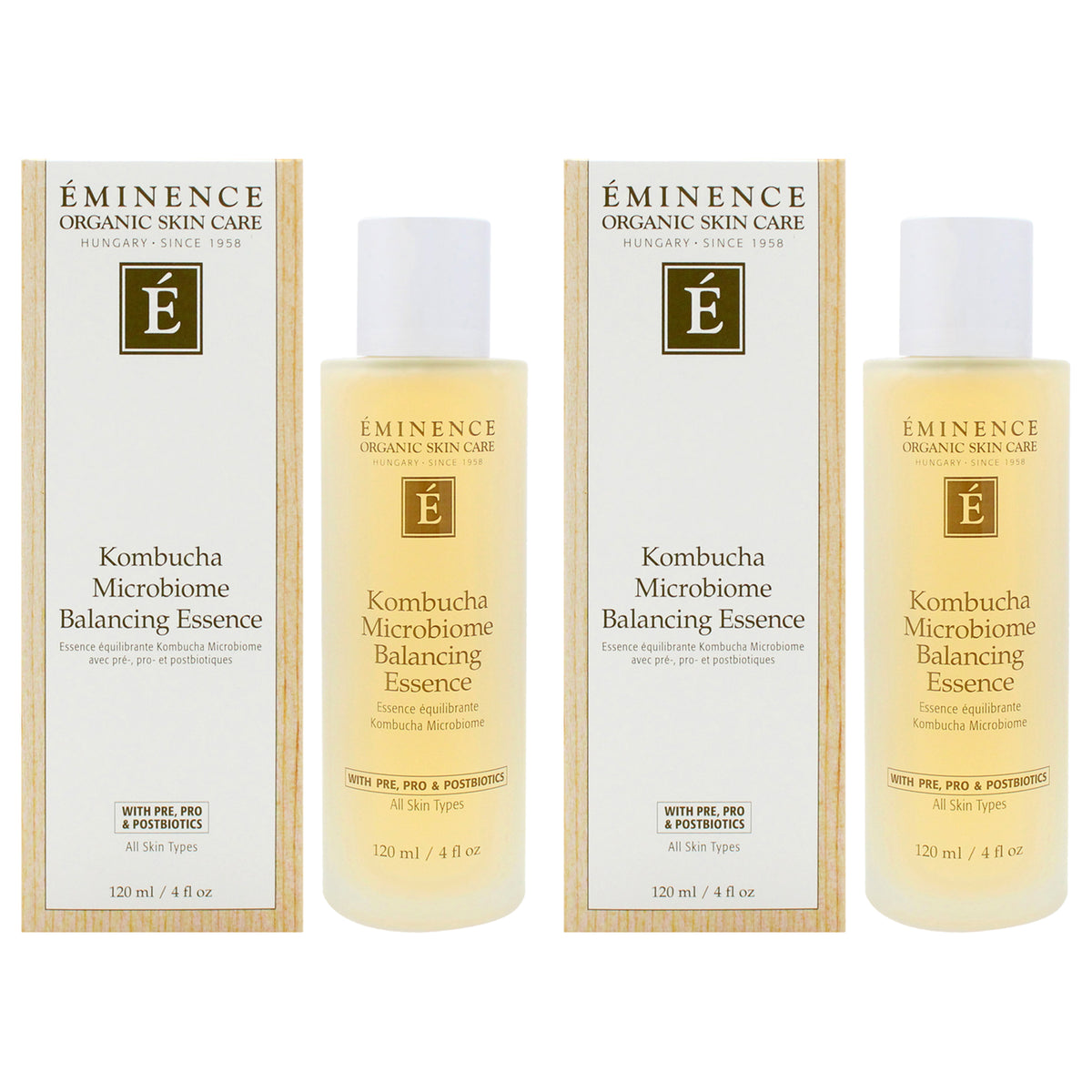 Kombucha Microbiome Balancing Essence by Eminence for Unisex - 4 oz Toner - Pack of 2