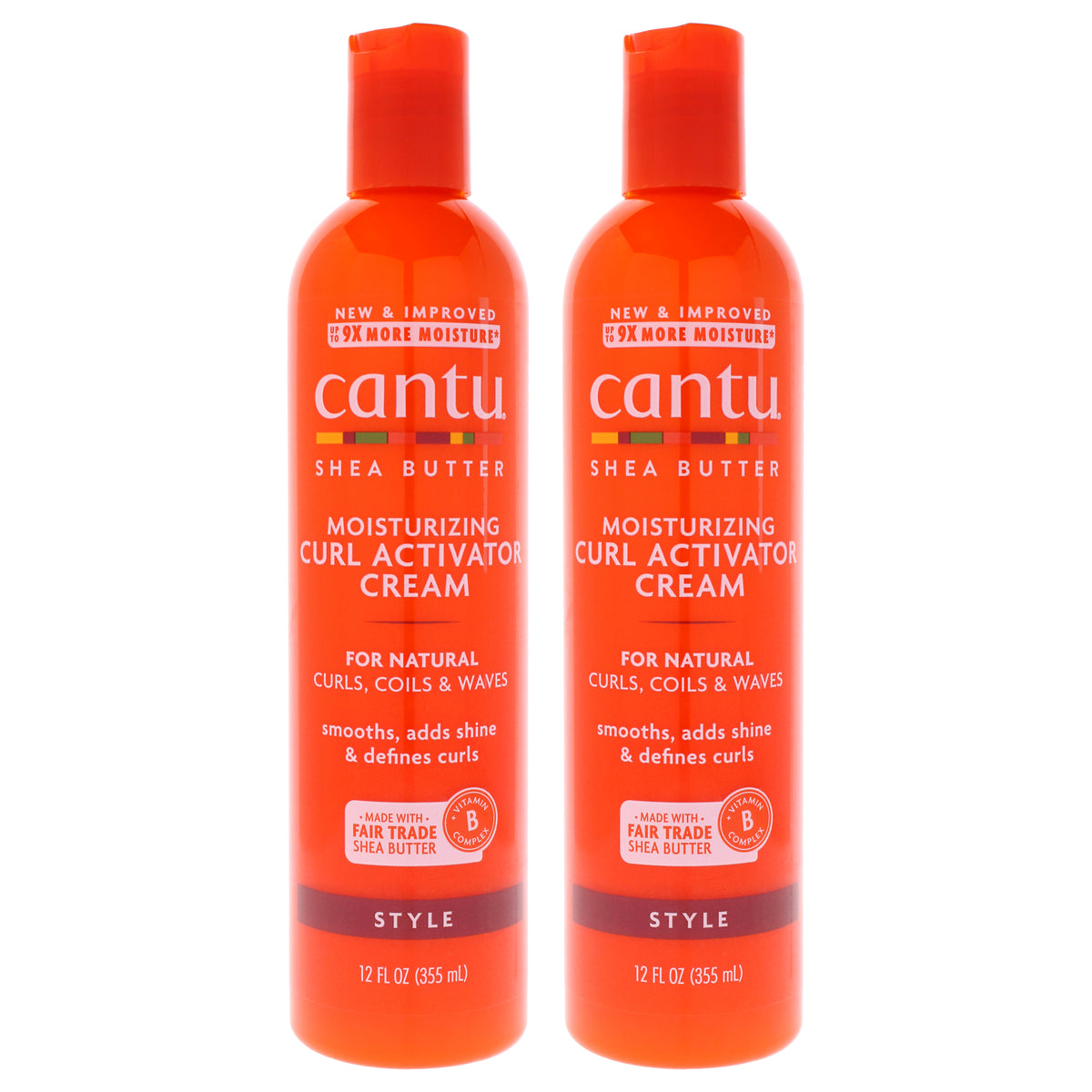 Shea Butter Moisturizing Curl Activator Cream by Cantu for Unisex - 12 oz Cream - Pack of 2