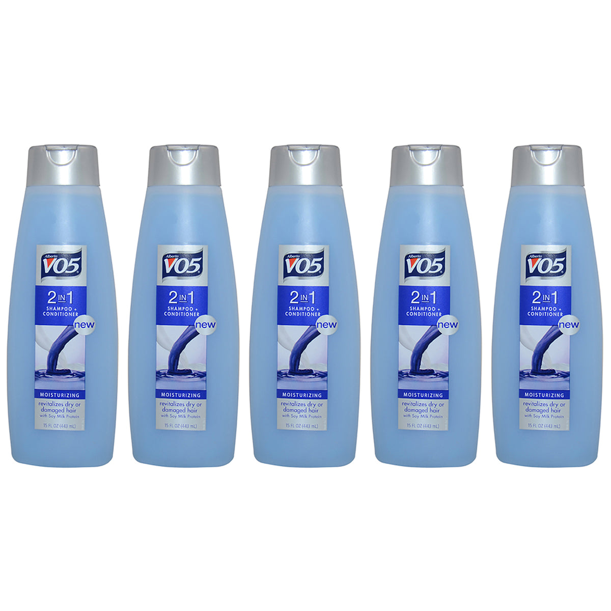 2 in 1 Shampoo and Conditioner by Alberto VO5 for Unisex - 15 oz Shampoo and Conditioner - Pack of 5