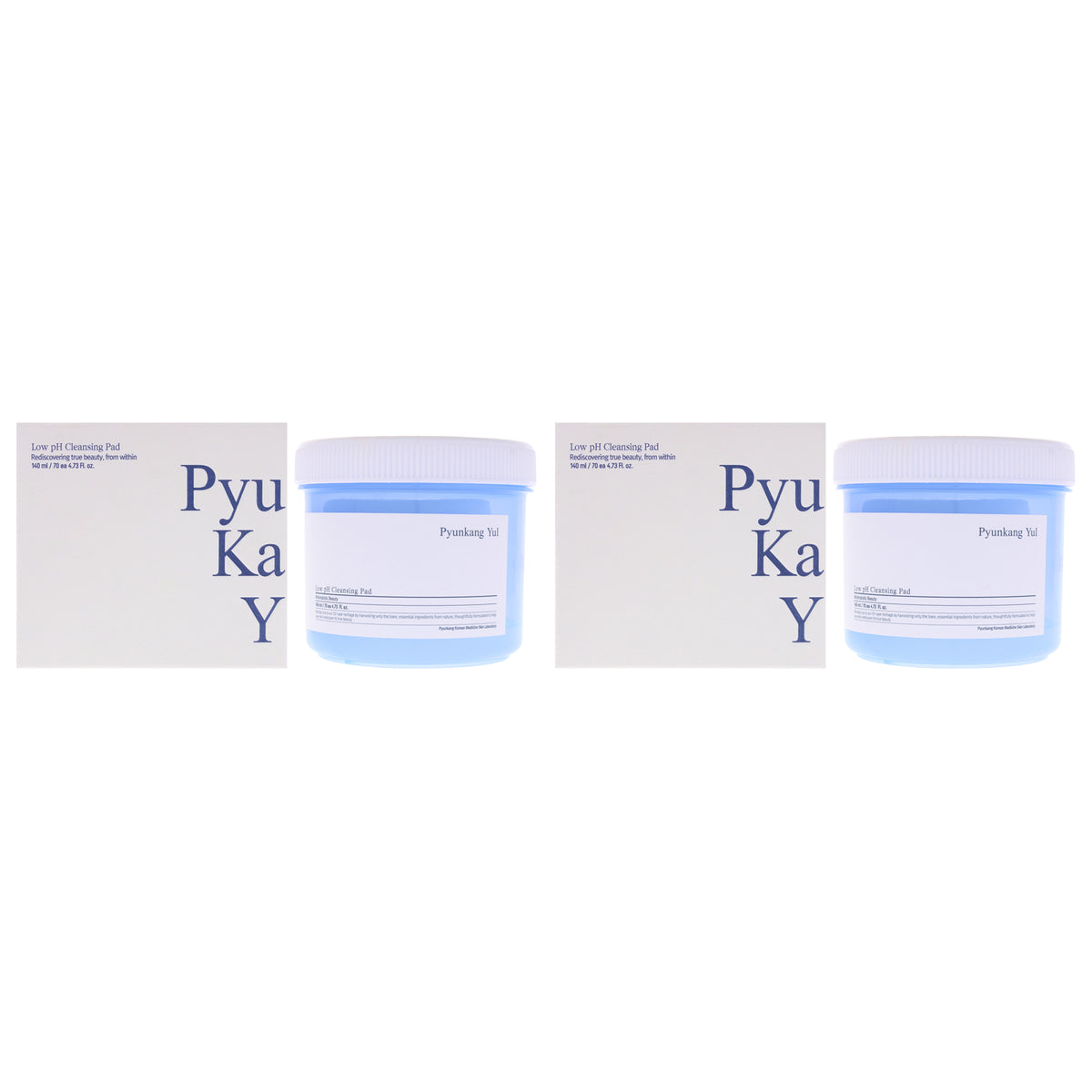 Low pH Cleansing Pad by Pyunkang Yul for Unisex - 70 Pc Pads - Pack of 2