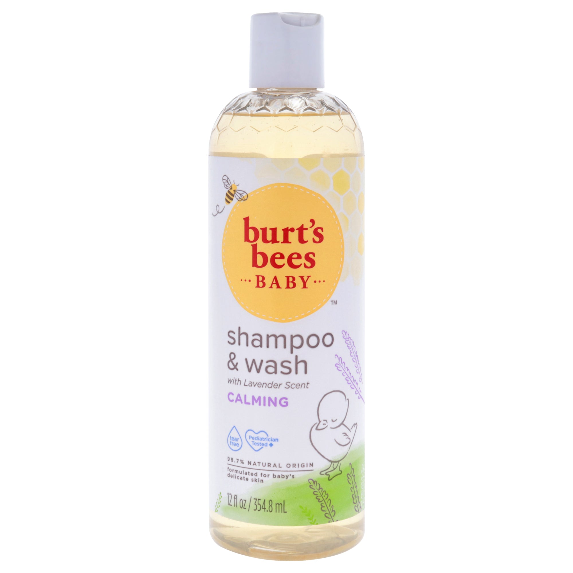 Baby Shampoo and Wash Calming by Burts Bees for Kids - 12 oz Shampoo and Body Wash