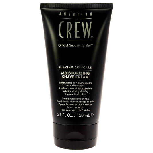 Moisturizing Shave Cream by American Crew for Men - 5.1 oz Shave Cream