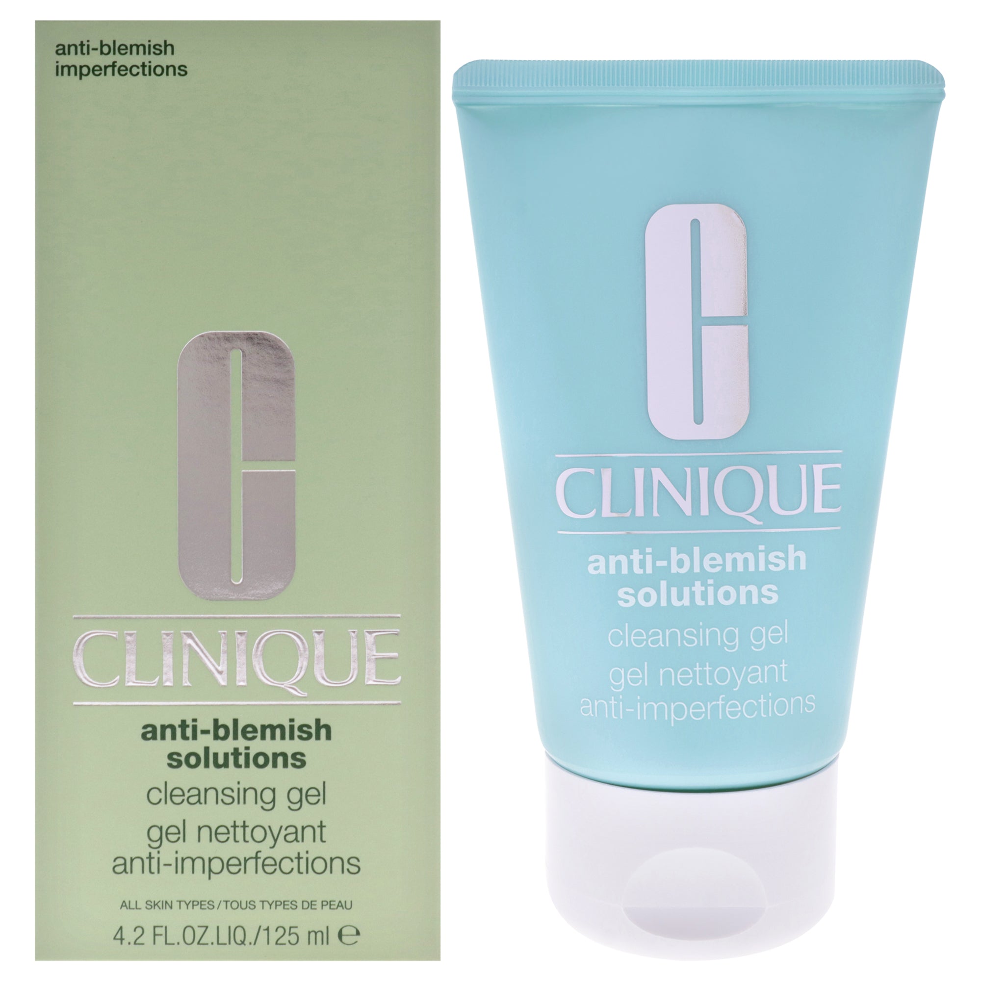 Anti-Blemish Solutions Cleansing Gel - All Skin Types by Clinique for Unisex - 4.2 oz Gel