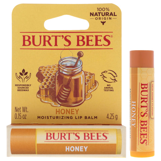 Honey Moisturizing Lip Balm Blister by Burts Bees for Unisex - 0.15 oz Lip Balm