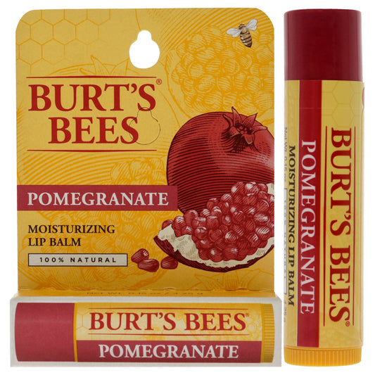 Pomegranate Moisturizing Lip Balm Blister by Burts Bees for Unisex - 0.15 oz Lip Balm
