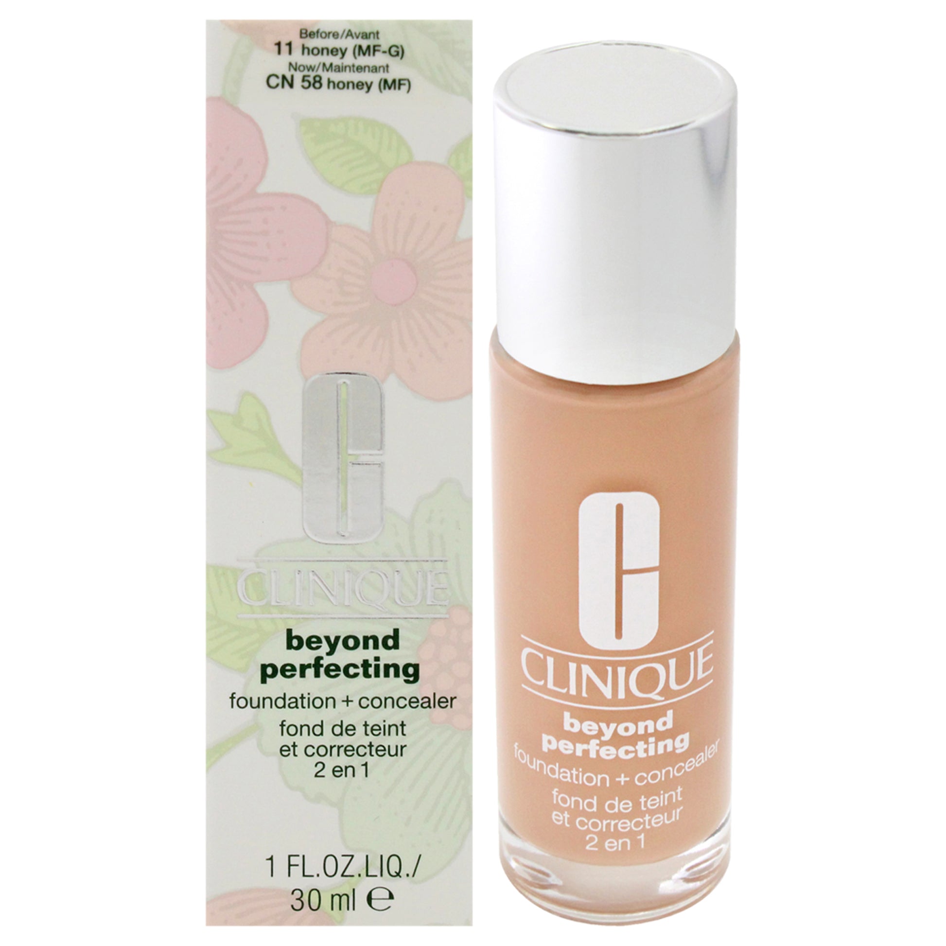 Beyond Perfecting Foundation Plus Concealer - 11 Honey MF-G by Clinique for Women - 1 oz Makeup