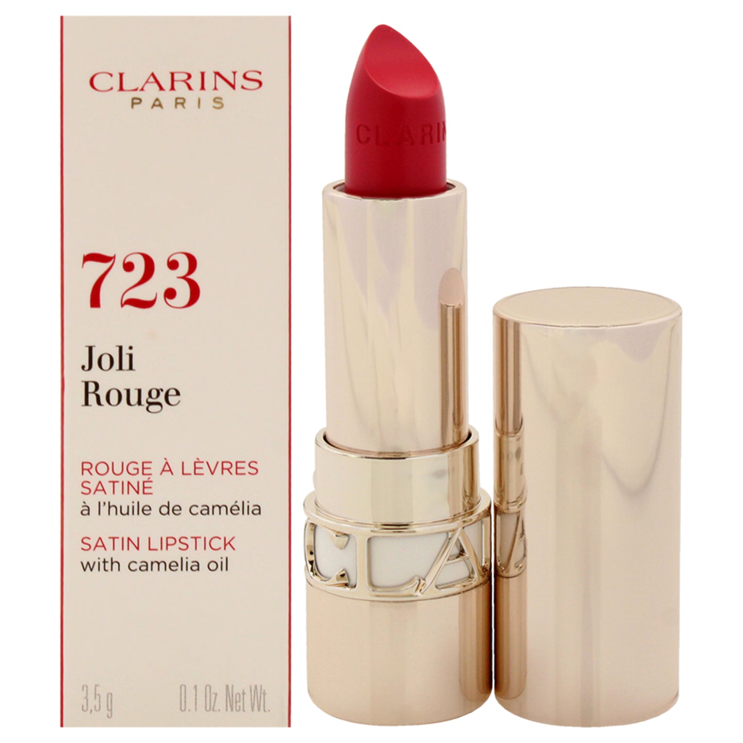 Joli Rouge Satin Lipstick - 723 Raspberry 0.1 oz Lipstick (Refillable)