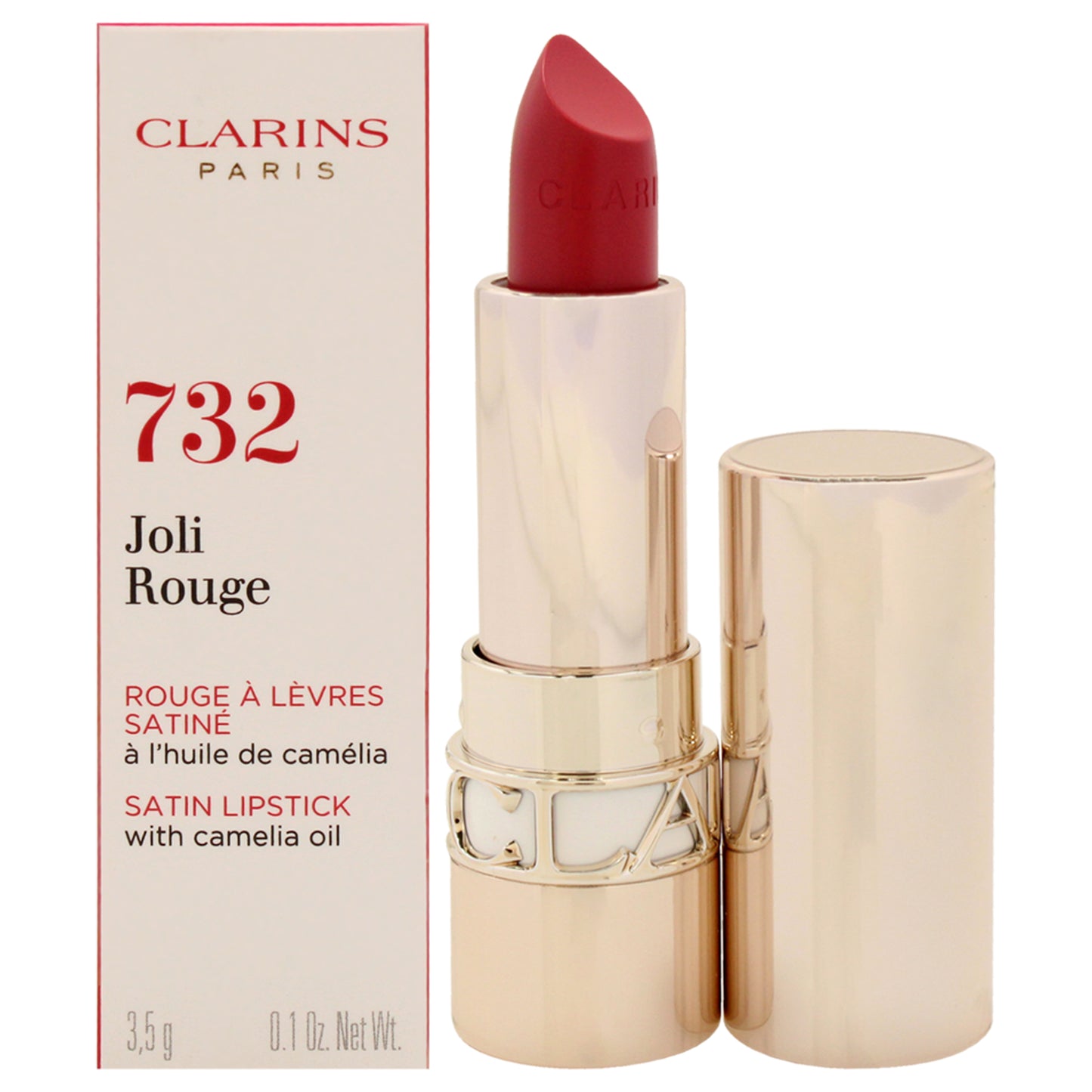 Joli Rouge Satin Lipstick - 732 Grenadine 0.1 oz Lipstick (Refillable)