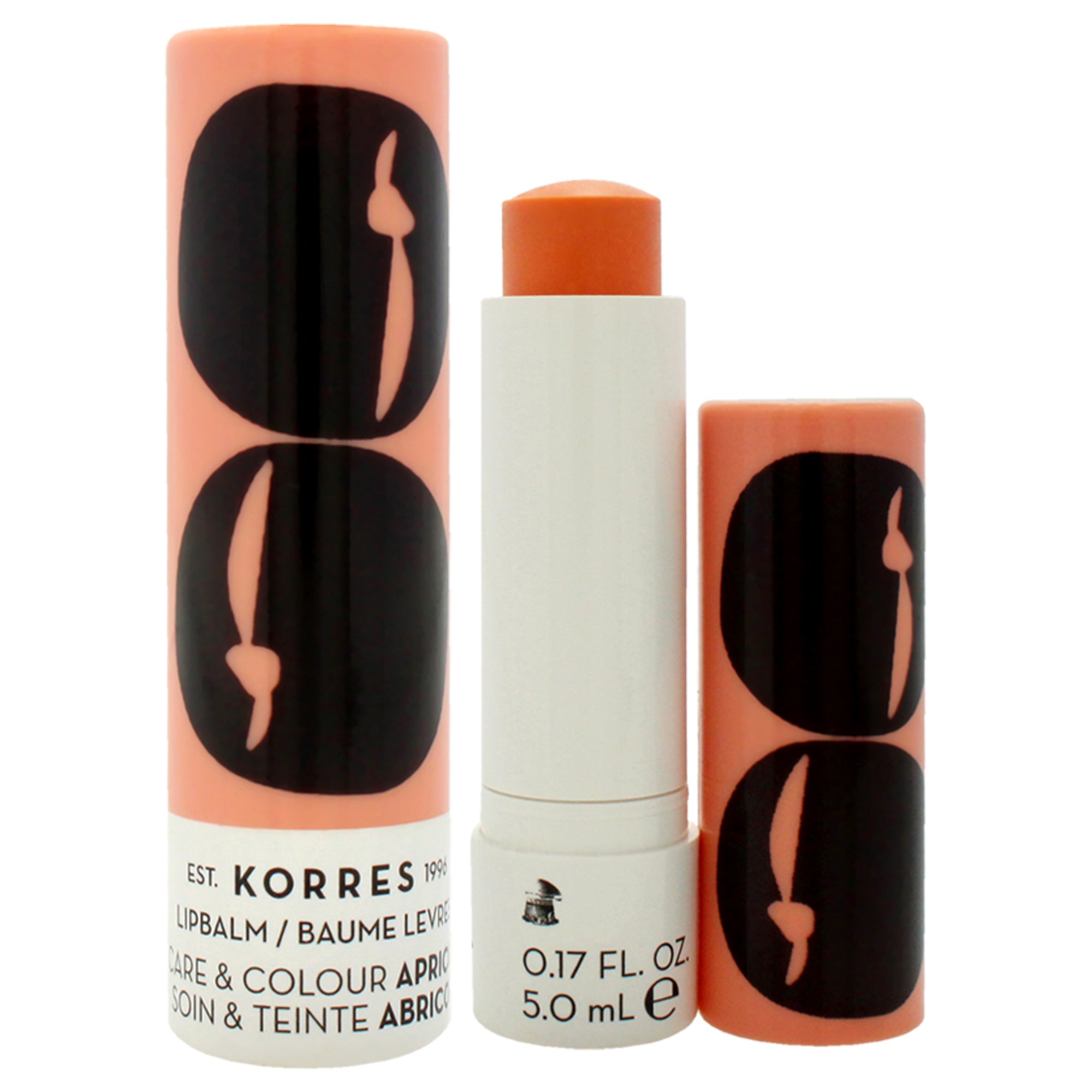 Lip Balm Care and Colour Stick - Apricot by Korres for Women - 0.17 oz Lip Balm