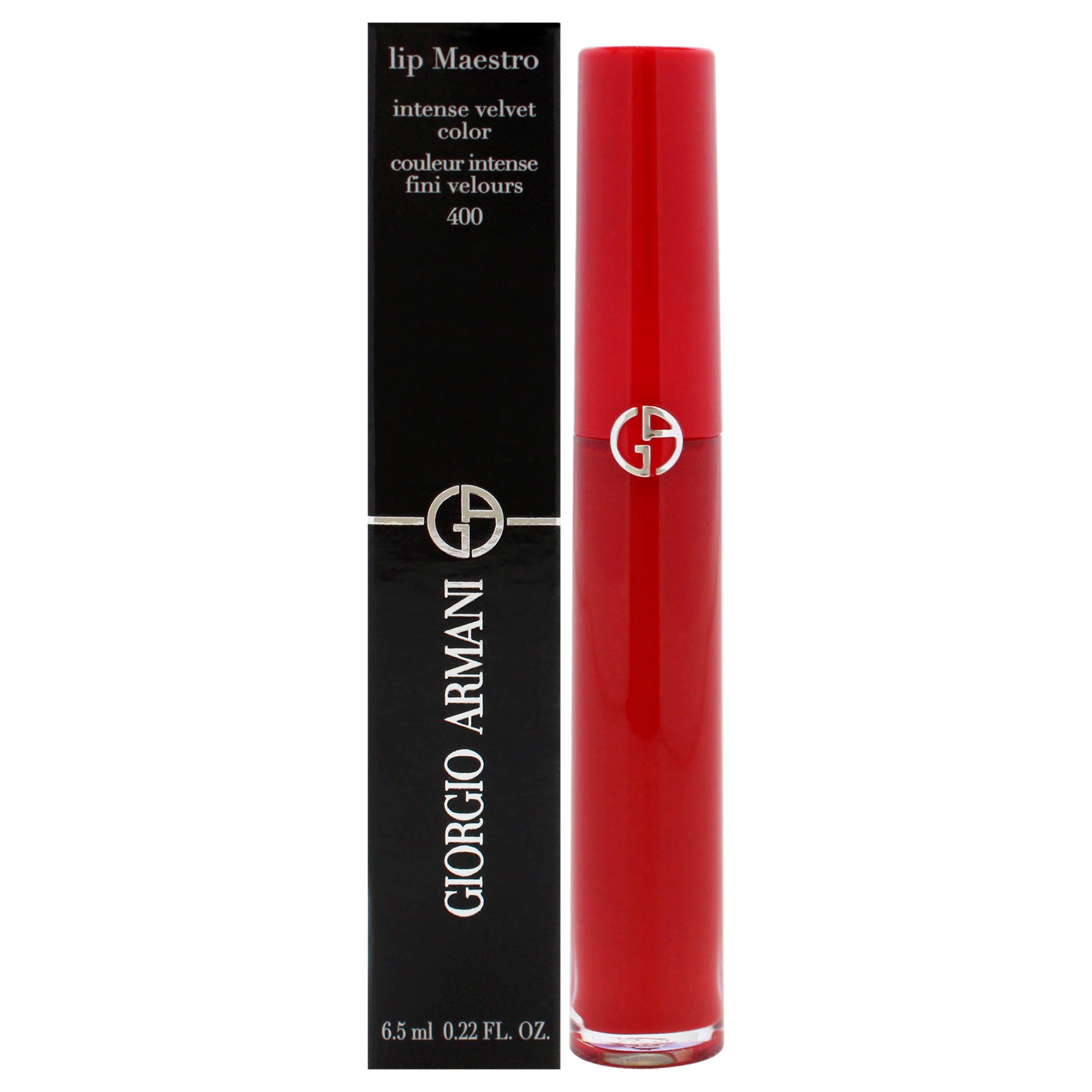 Lip Maestro Intense Velvet Color - 400 The Red by Giorgio Armani for Women - 0.22 oz Lipstick
