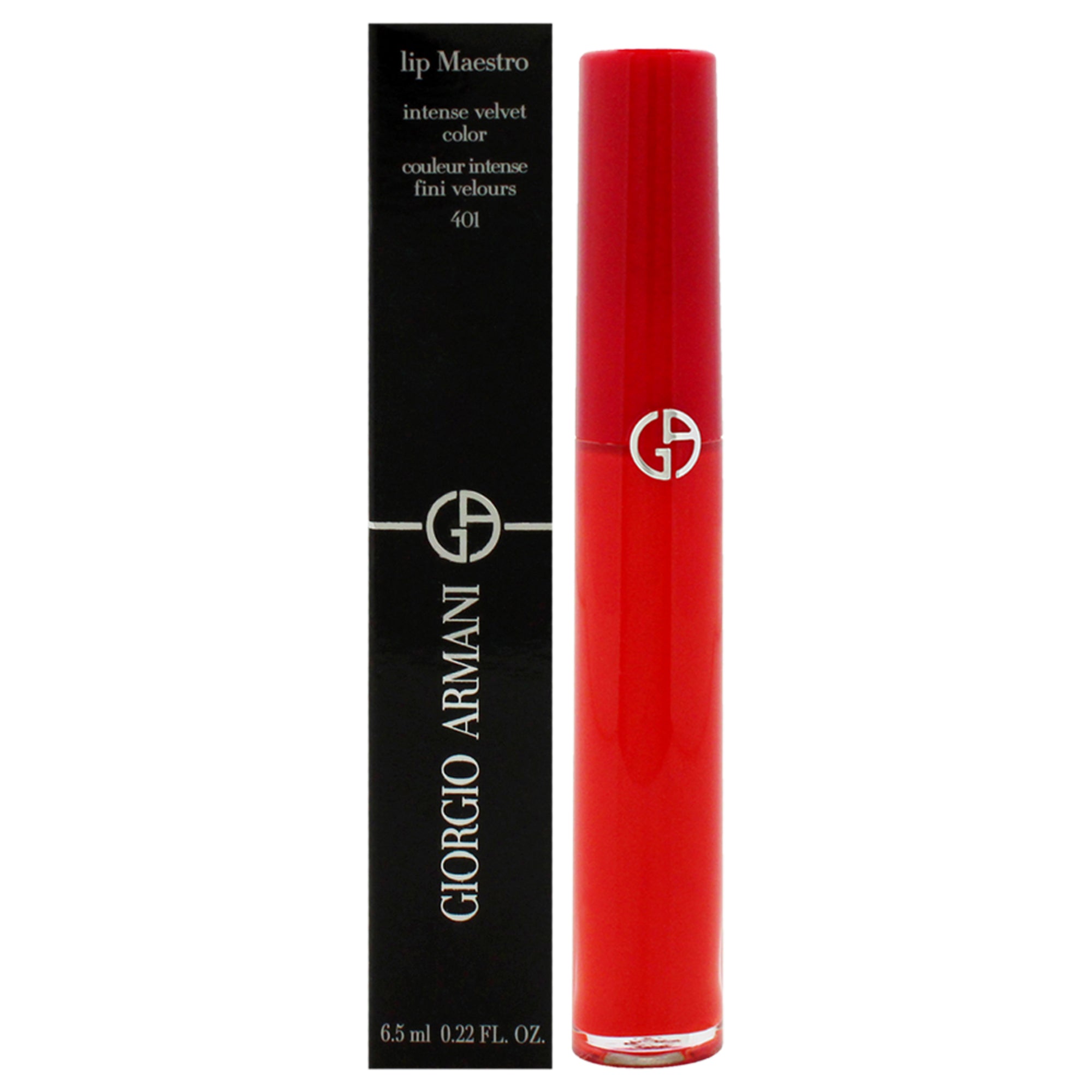 Lip Maestro Intense Velvet Color - 401 The Tibetan Orange by Giorgio Armani for Women - 0.22 oz Lipstick