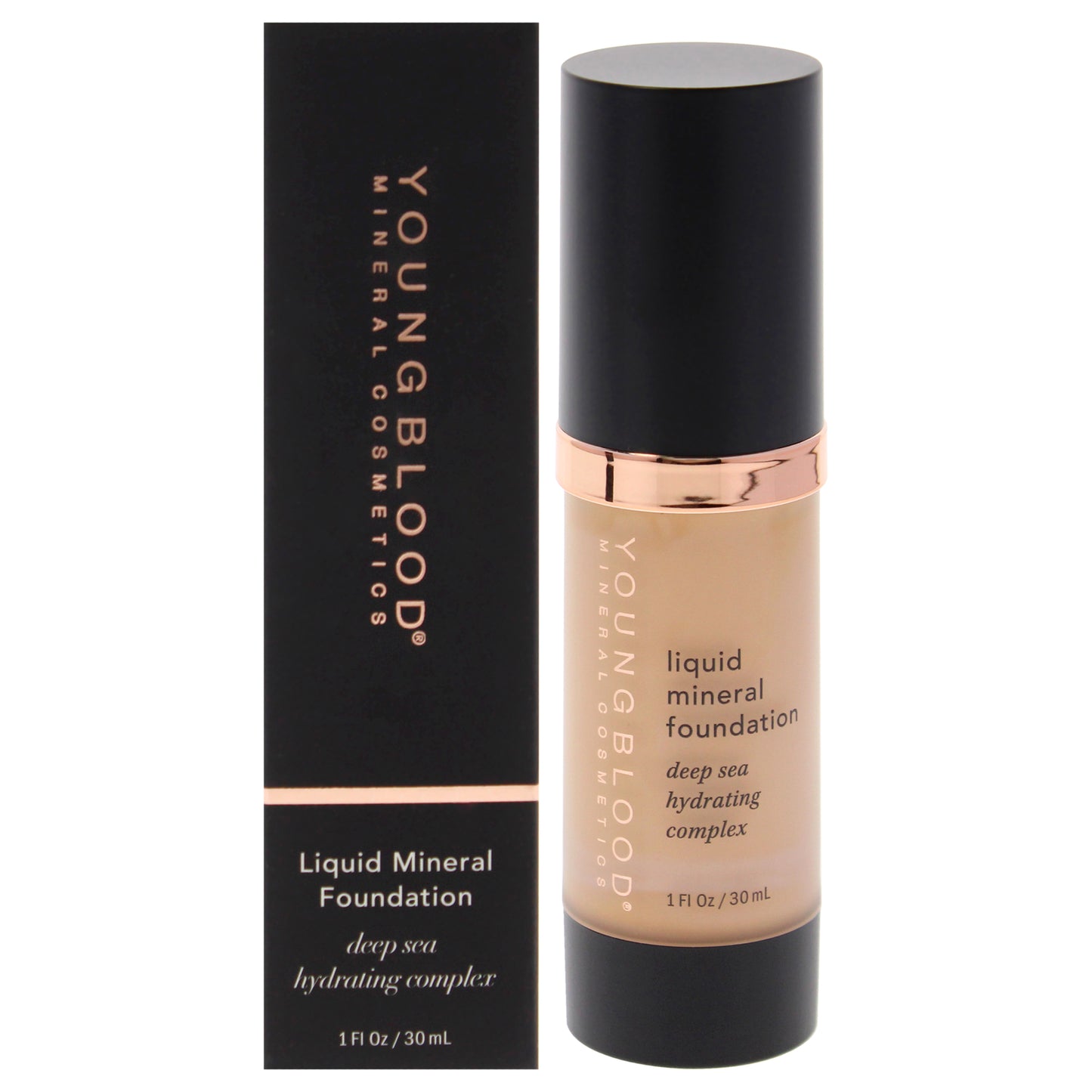 Liquid Mineral Foundation - Pebble by Youngblood for Women - 1 oz Foundation