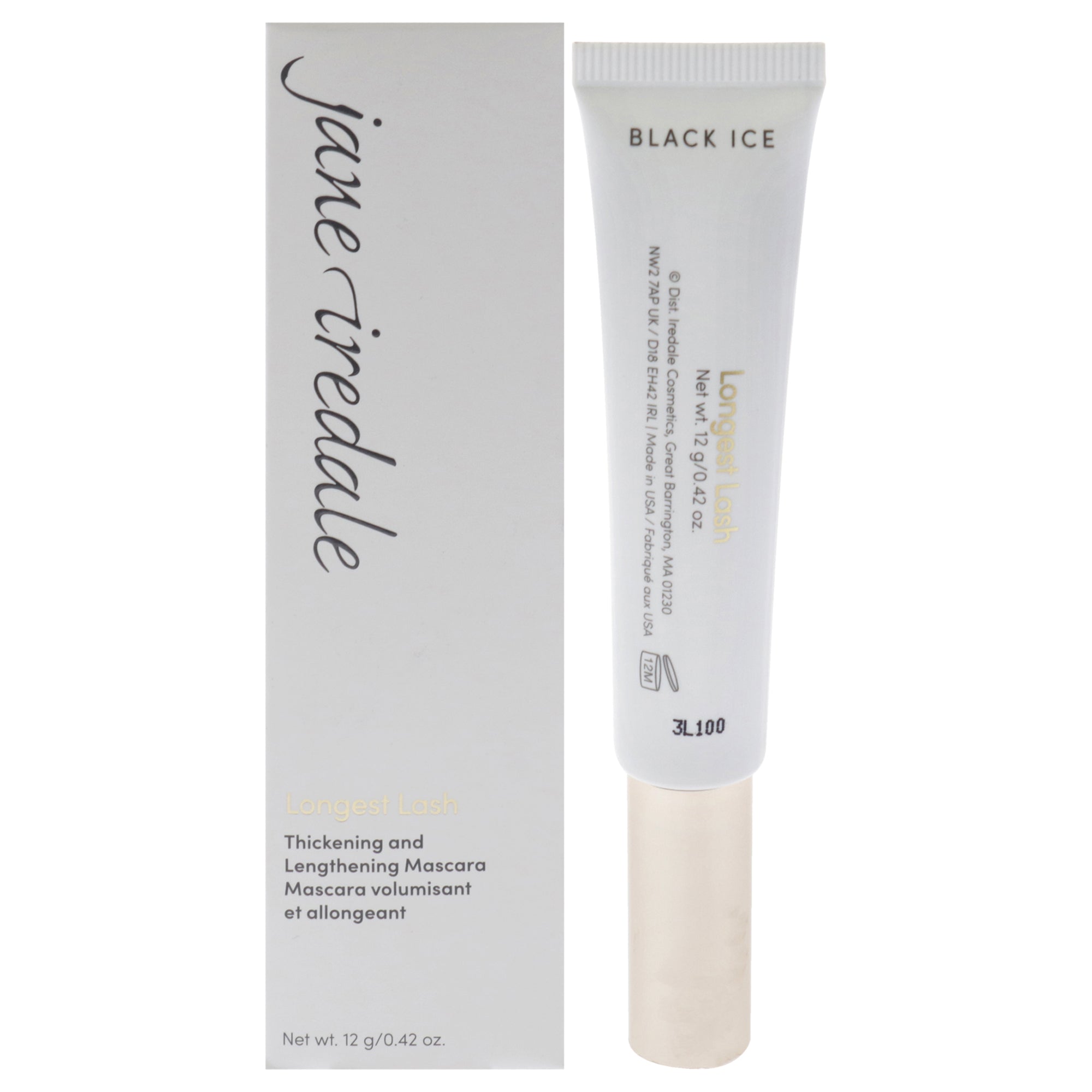Longest Lash Thickening And Lengthening - Black Ice by Jane Iredale for Women - 0.42 oz Mascara