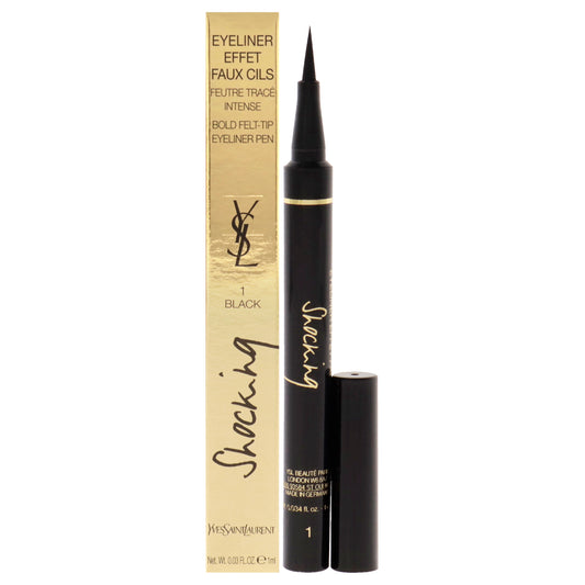 Shocking Eyeliner Effet Faux Cils Bold Felt -Tip Eyeliner Pen - 1 Black 0.03 oz Eyeliner