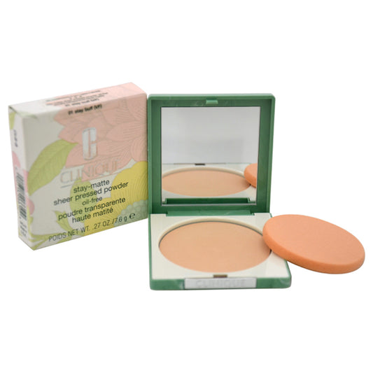Stay-Matte Sheer Pressed Powder - 01 Stay Buff by Clinique for Women - 0.27 oz Powder