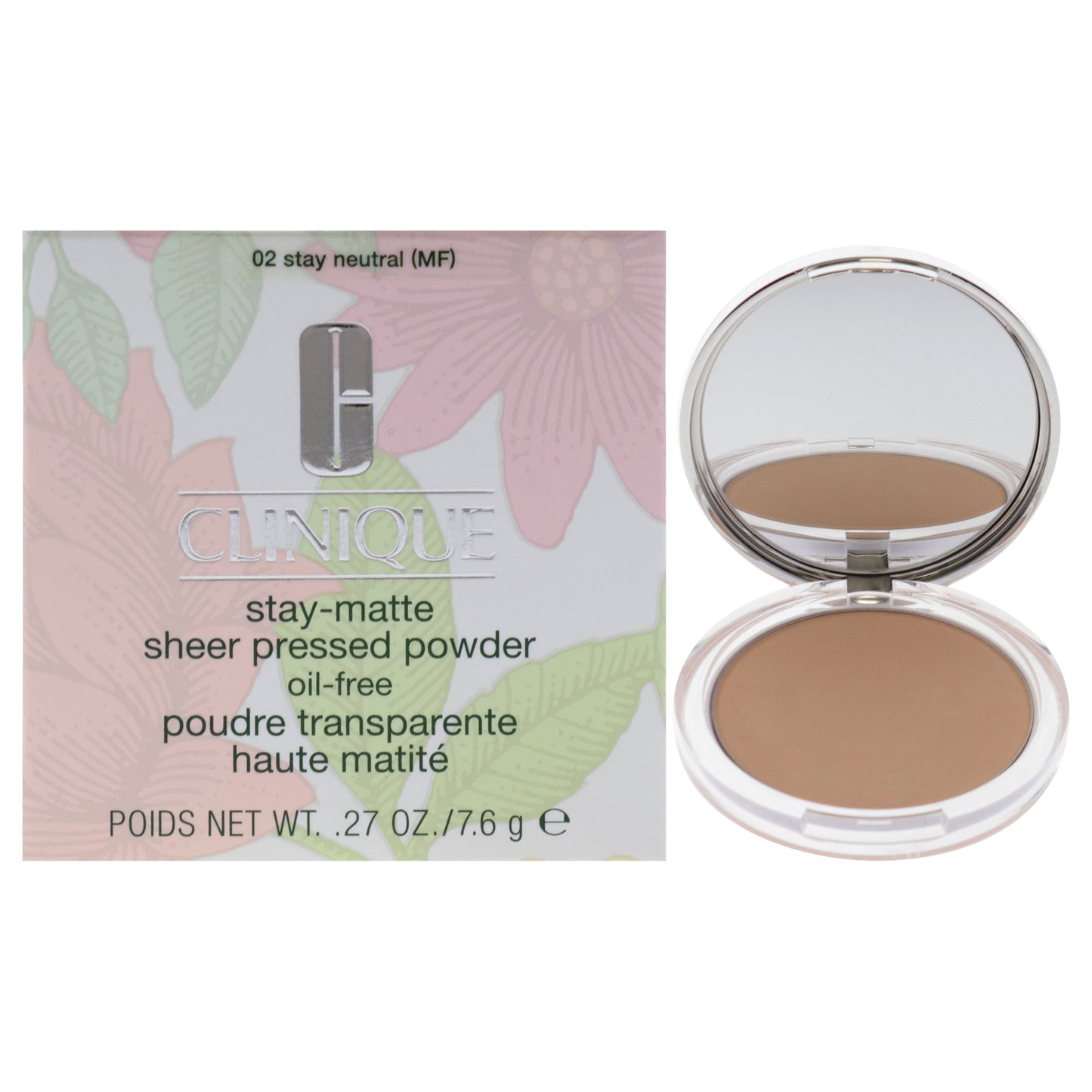 Stay-Matte Sheer Pressed Powder - 02 Stay Neutral by Clinique for Women - 0.27 oz Powder