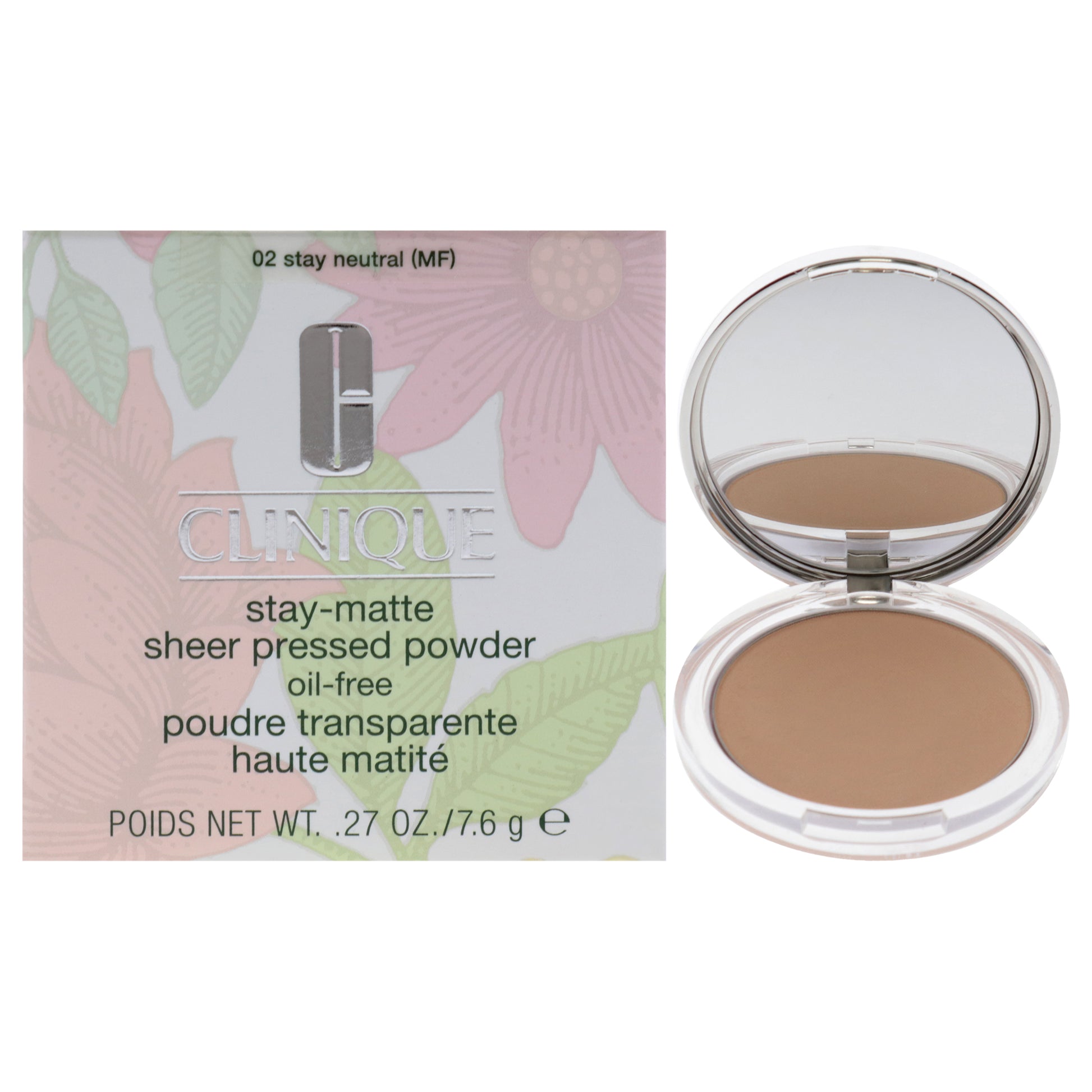 Stay-Matte Sheer Pressed Powder - 02 Stay Neutral by Clinique for Women - 0.27 oz Powder