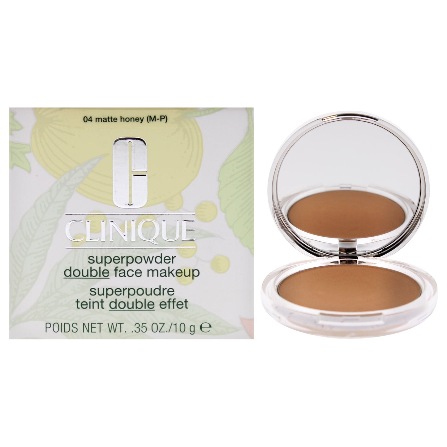 Superpowder Double Face Makeup - 04 Matte Honey (M-P)-Dry Combination by Clinique for Women - 0.35 oz Powder