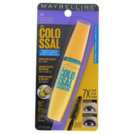 The Colossal Volum Express Waterproof Mascara - 241 Classic Black by Maybelline for Women - 0.27 oz Mascara