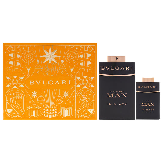 Bvlgari Man In Black by Bvlgari for Men - 2 Pc Gift Set 3.4oz EDP Spray, 0.5oz EDP Spray