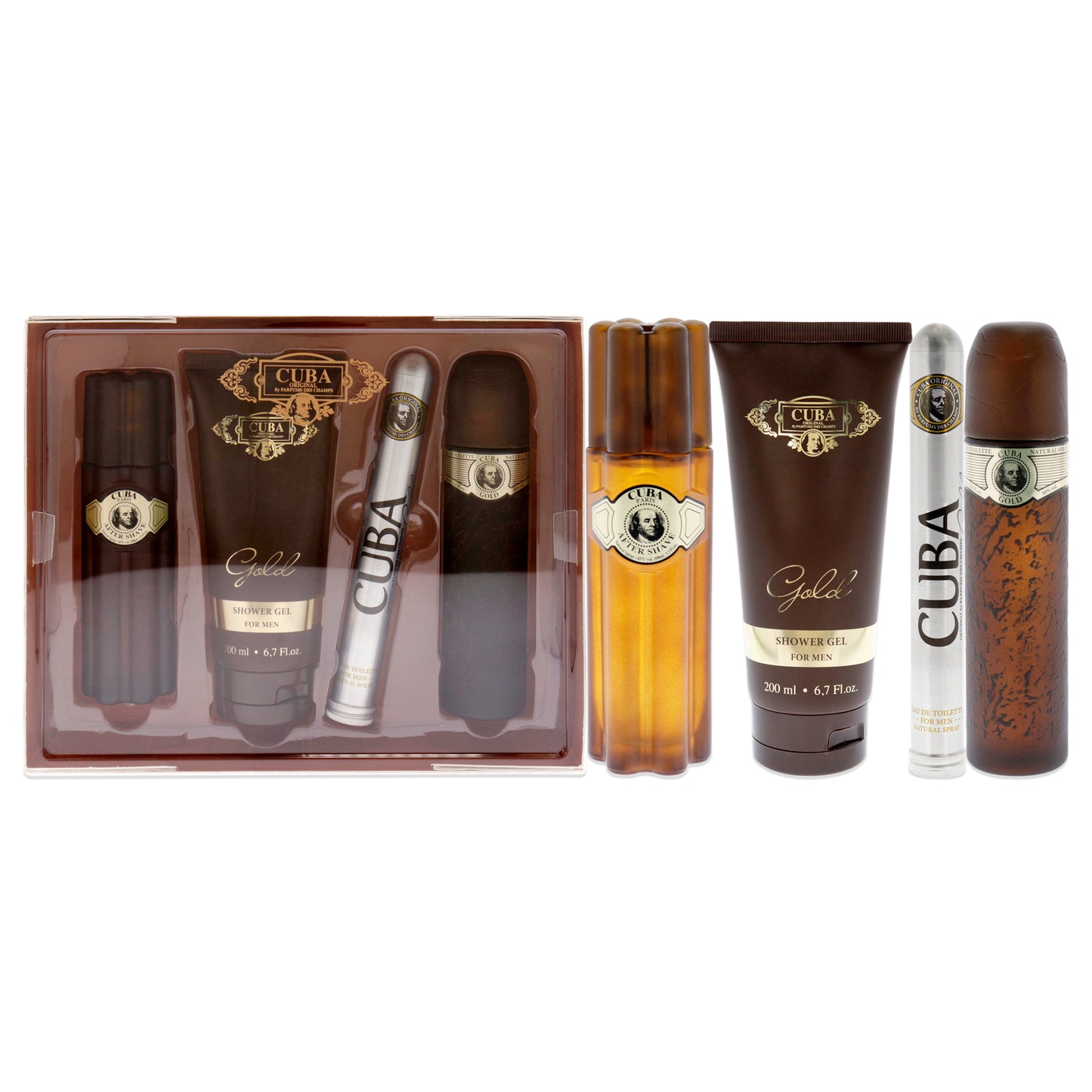 Cuba Gold 4 Pc Gift Set 3.3oz EDT Spray