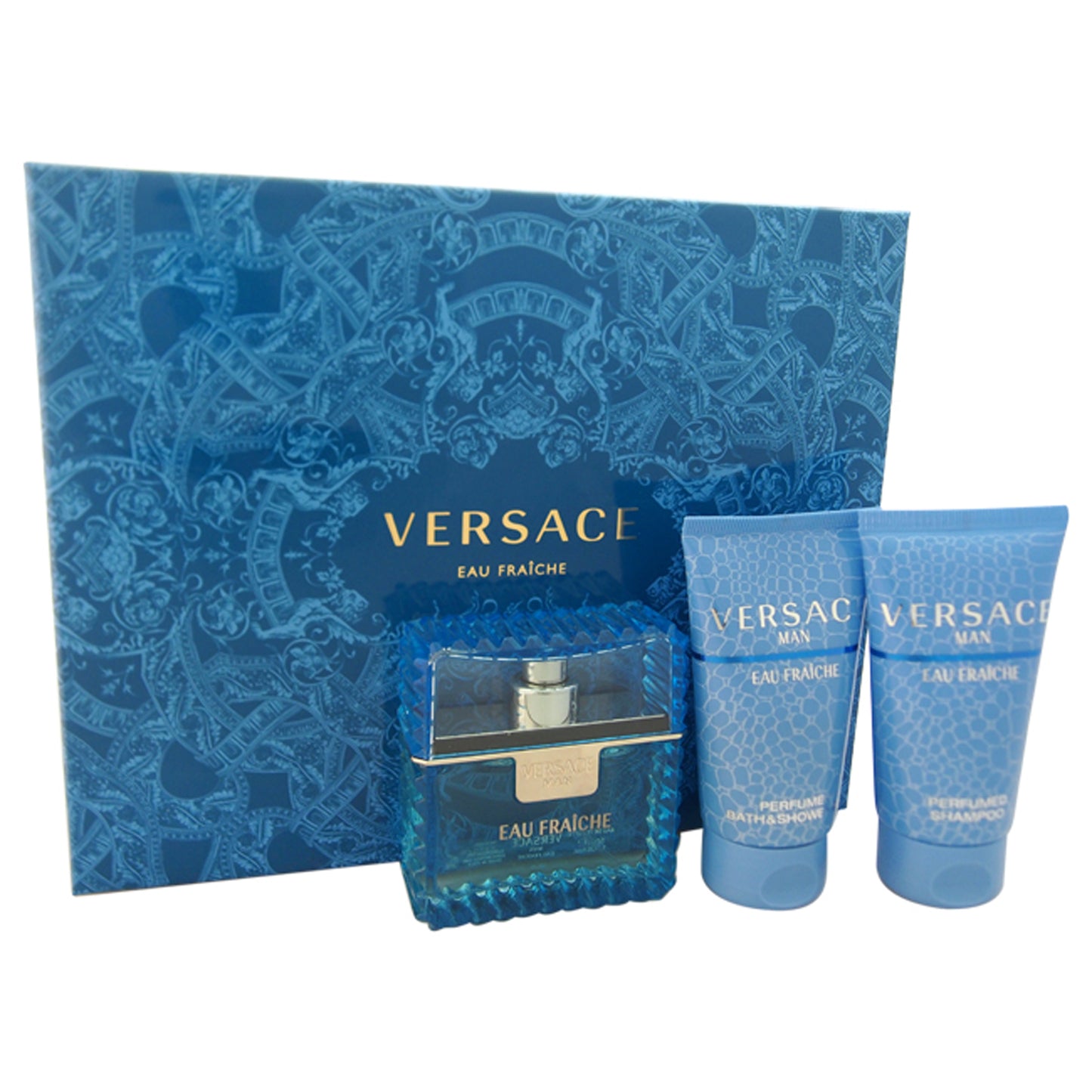 Versace Man Eau Fraiche 3 Pc Gift Set 1.7oz EDT Spray