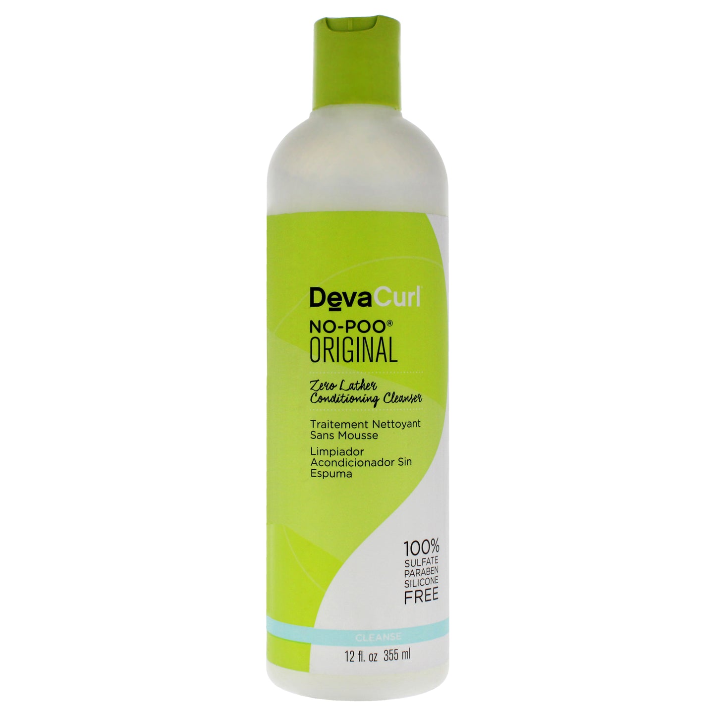 No-Poo Zero Lather Conditioning Cleanser by DevaCurl for Unisex - 12 oz Cleanser