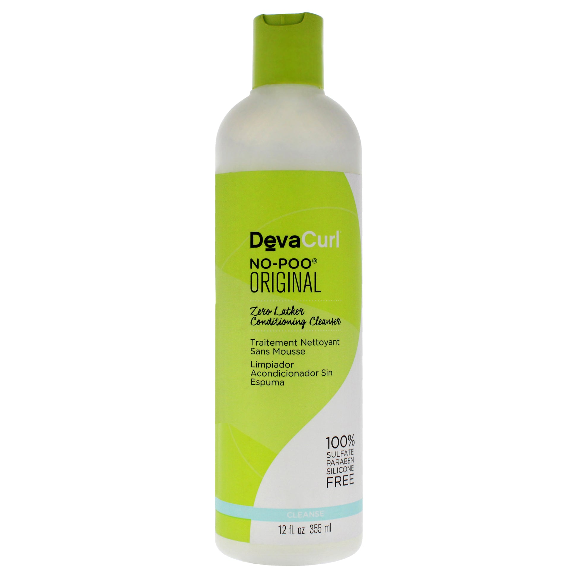 No-Poo Zero Lather Conditioning Cleanser by DevaCurl for Unisex - 12 oz Cleanser
