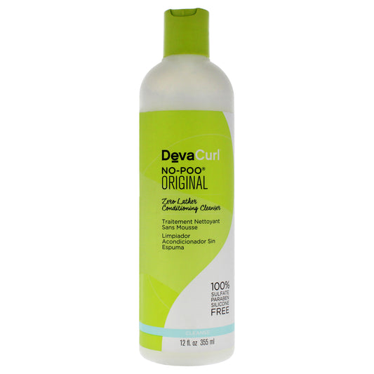 No-Poo Zero Lather Conditioning Cleanser by DevaCurl for Unisex - 12 oz Cleanser