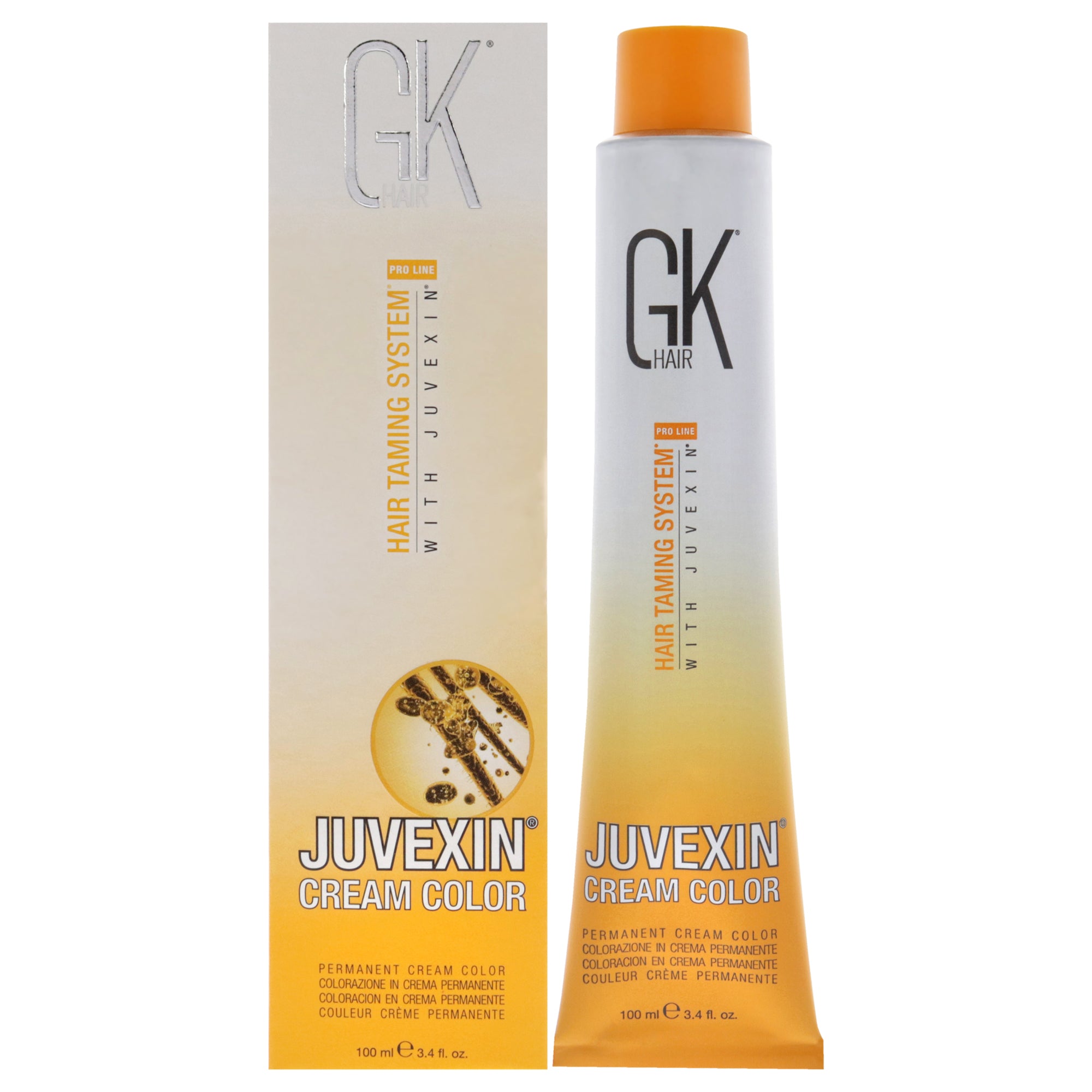 Hair Taming System Juvexin Cream Color - 4 Brown by Global Keratin for Unisex - 3.4 oz Hair Color
