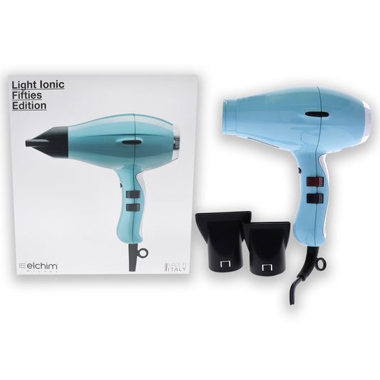 Light Ionic Fifties Edition Hair Dryer - Light Blue by Elchim for Unisex - 1 Pc Hair Dryer