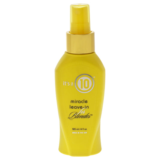 Miracle Leave-In For Blondes by Its A 10 for Unisex - 4 oz Treatment