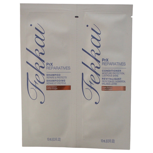 PRX Reparatives Shampoo & Conditioner Duo by Frederic Fekkai for Unisex - 2 x 0.3 oz Shampoo & Conditioner