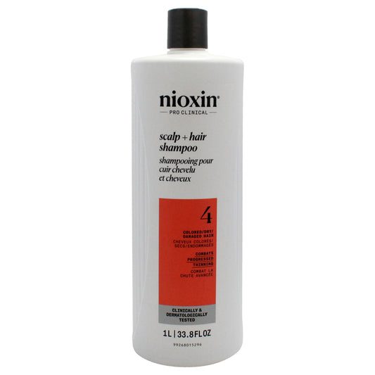 System 4 Cleanser Shampoo by Nioxin for Unisex - 33.8 oz Shampoo
