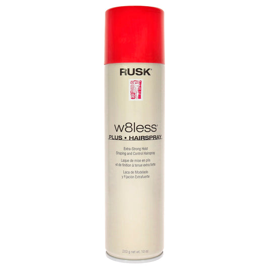 W8less Plus Extra Strong Hold Shaping and Control Hairspray by Rusk for Unisex - 10 oz Hair Spray