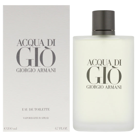 Acqua Di Gio by Giorgio Armani for Men - 6.7 oz EDT Spray (Refillable)