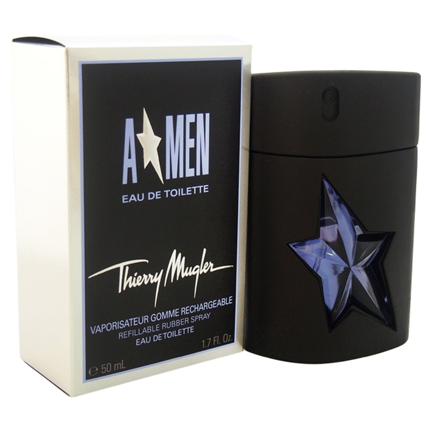 Angel by Thierry Mugler for Men - 1.7 oz EDT Spray (Rechargeable)( Refillable Rubber)