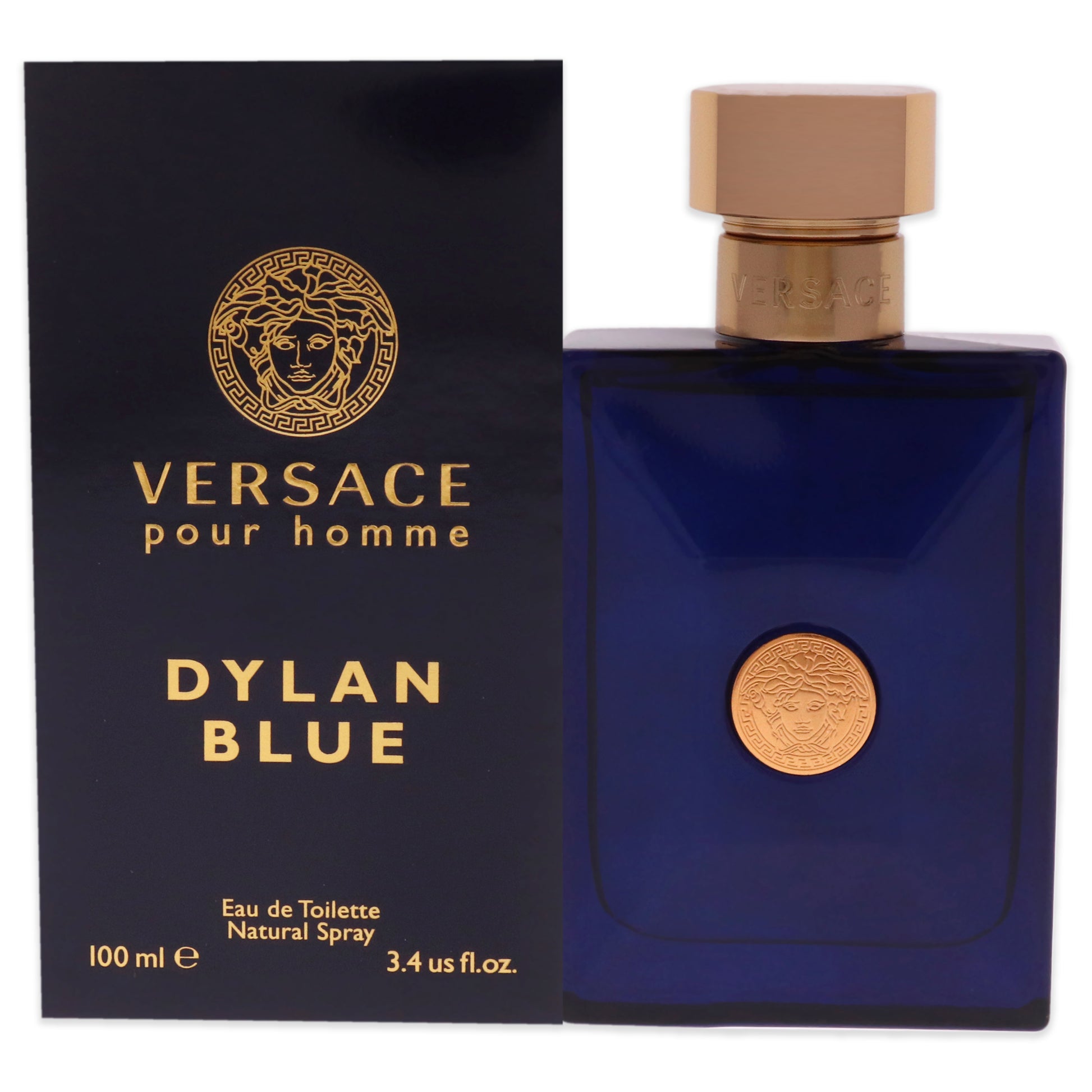 Dylan Blue by Versace for Men - 3.4 oz EDT Spray